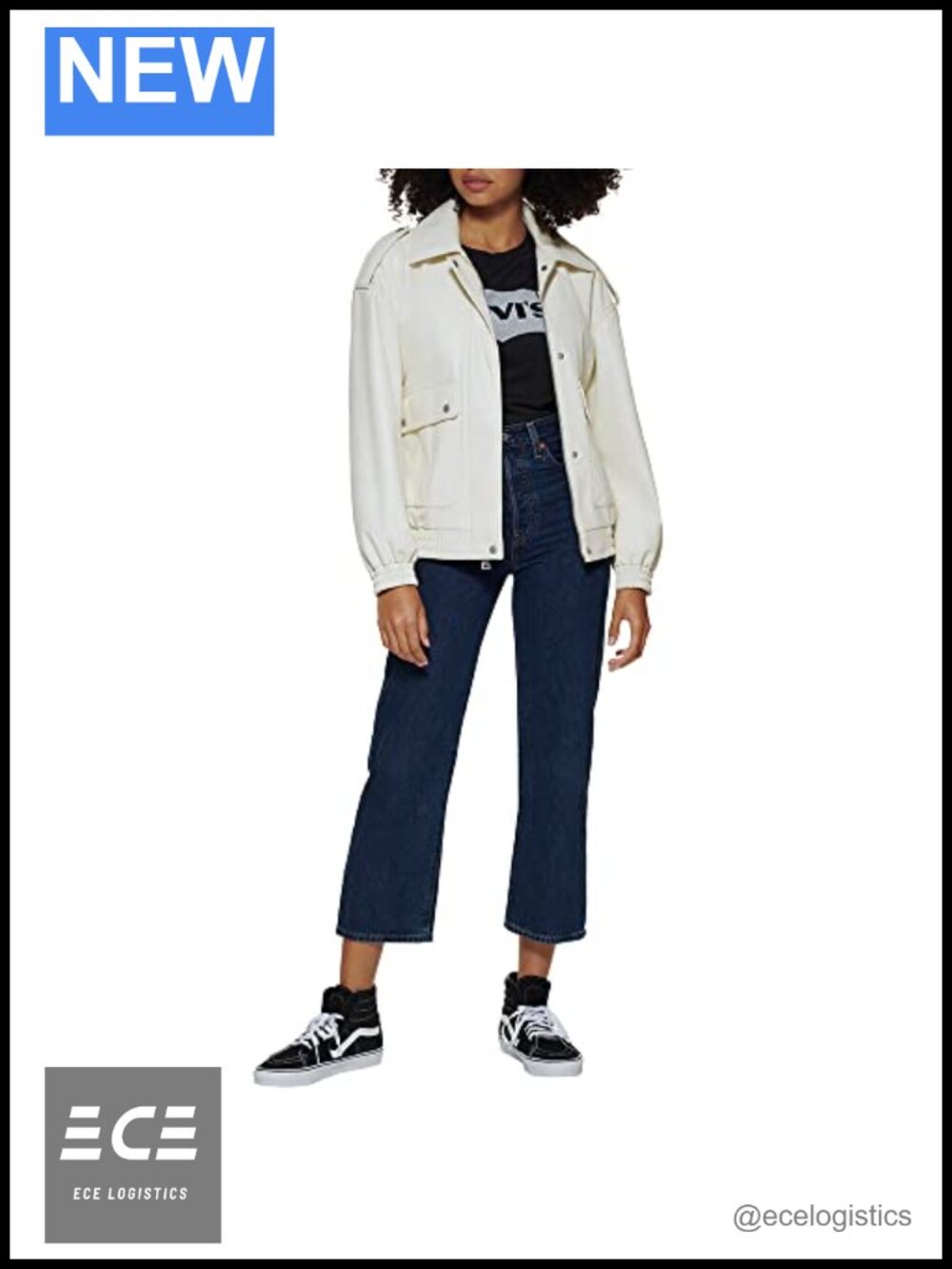 Oversized Faux Leather Dad Bomber Jacket Aviator Style Relaxed Fit